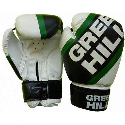 Боксерські рукавиці Green Hill 10oz BGP-2211 біло-чорний