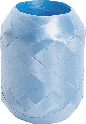 Лента декоративная STEWO Poly ribbon 1 см 30 м голубой 