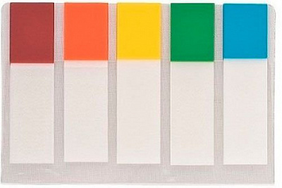 Стикер-закладка Neon 45x12мм 5х20 л ассорти