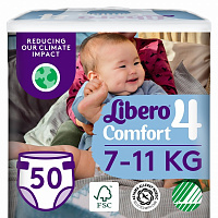 Підгузки Libero Comfort 4 7-11 кг 50 шт.