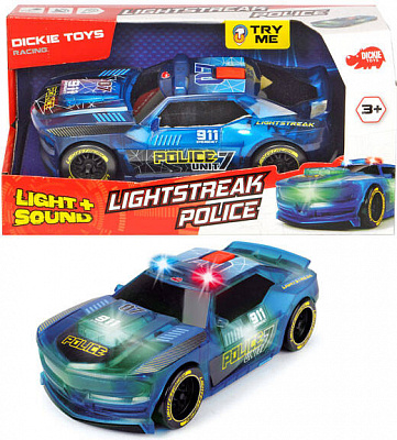 Полицейская машина Dickie Toys «Вспышки света» с изменением цвета 3763001
