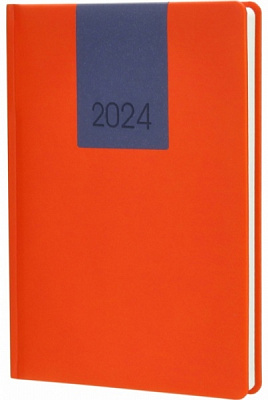 Щоденник датований червоно-синій Optima A5 2024