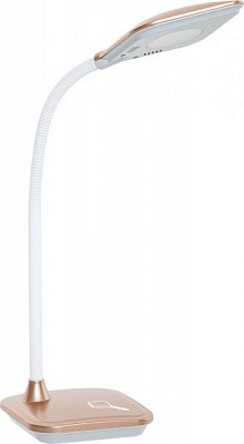 Настольная лампа офисная Oasis LED 5 Вт золотистый GD-557 gold 