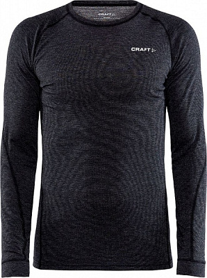Футболка с длинным рукавом Craft CORE WOOL MERINO LS TEE M 1911546-998000 р.M черный