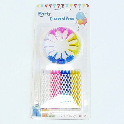Свечи для торта Party House 24x12 24 шт.