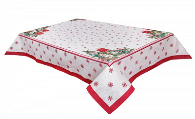 Скатерть Рождественская свеча 137x180 см Limaso 