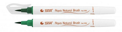 Маркер акварельный STA кисточка AQUA NATURAL BRUSH STA3700-39 изумрудный 