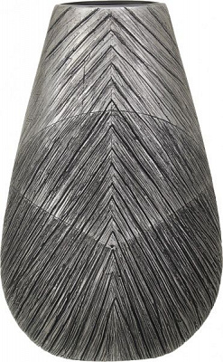 Ваза для квітів Metalic 22х11,5х35,5 см сіра