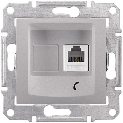 Розетка Sedna SDN4101160 алюминий