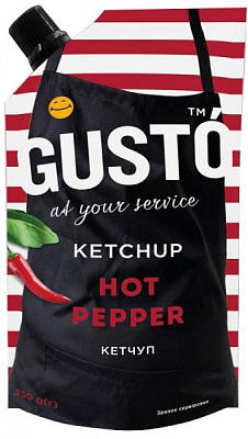 Кетчуп Gusto Hot pepper 250 г