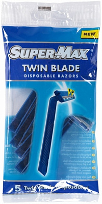 Станки одноразовые Super-Max Twin Blade 5 шт.