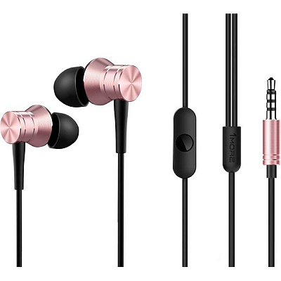 Наушники 1More Piston Fit Mic E1009 pink