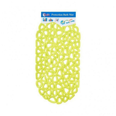 Коврик для ванной Бублики 67х34 см салатовый