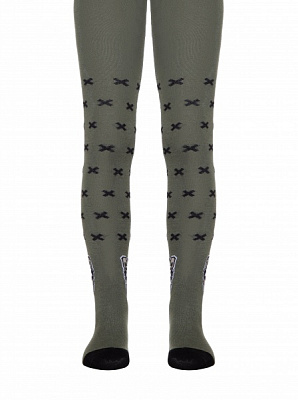 Колготки унисекс Conte-Kids TIP-TOP 558р.128-134 хаки 