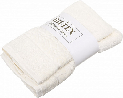 Набор полотенец Цветочная вуаль 2 шт. молочный La Nuit 