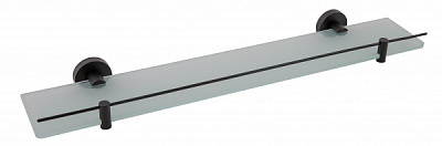 Полка стеклянная Aqua Rodos Gloria 8127 черный матовый 