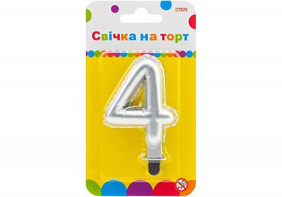 Свічки для торта MX622095S-4 Maxi 1 шт.