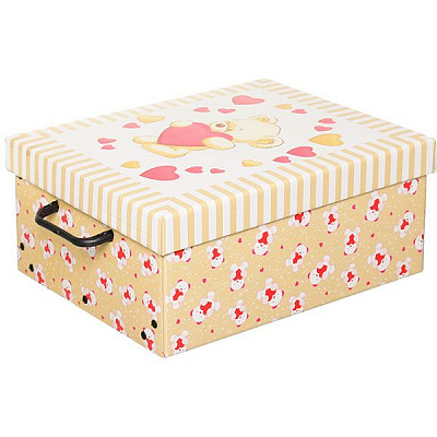 Ящик для вещей Orsacchiotto Crema Mini 33х25х16 см