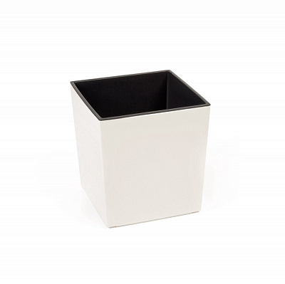 Вазон пластик JUKA квадратный кремовый 4,7 л Ламела (9745517)