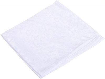 Салфетка La Nuit Jacquard Вензель waterproof 40x40 см белый 