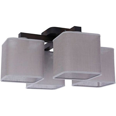 Люстра стельова TK Lighting Nadia 4x60 Вт E27 сірий