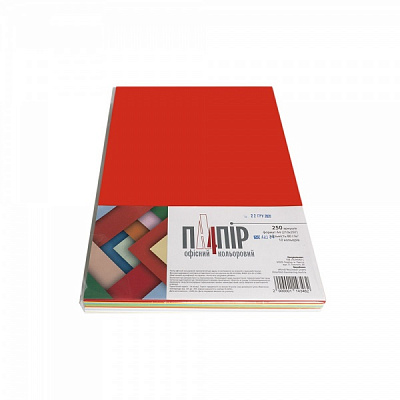 Папір офісний кольоровий Mondi A4 80 г/м різнокольоровий 250 аркушів