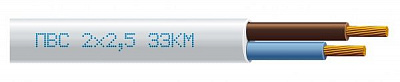 Кабель силовой многожильный ЗЗЦМ ПВС 2х2,5 медь 