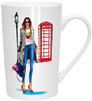 Чашка Модна дівчина 26276 390 мл 21-279-041 Keramia