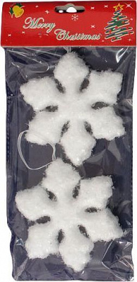 Набор елочных игрушек Снежинки d115 мм 2 шт./уп. 