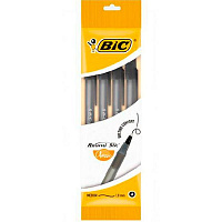 Набір ручок кулькових BIC Round Stic 4 шт. чорні 