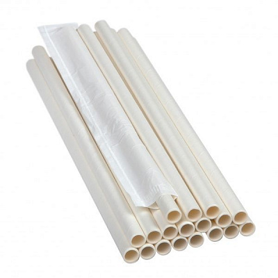 Трубочки PROservice белые 500 шт.