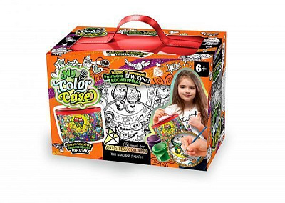 Игровой набор Danko Toys My Color Case косметичка-раскраска укр. № 3 Совы на ветке CОC-01-03U