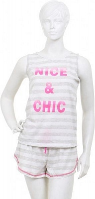 Костюм домашній жіночий La Nuit Home Nice&Chic р. XL сірий