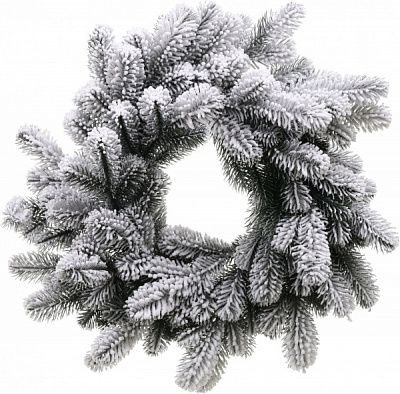 Венок новогодний литой Ковалевский заснеженный d540 мм ВЛКЗасніжений 