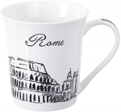 Чашка Travels Rome 380 мл порцеляна Fiora