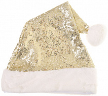 Шапка Деда Мороза с пайетками 46х30 см в ассортименте