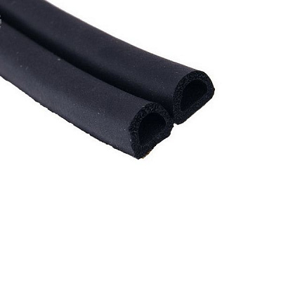 Уплотнитель самоклеющий резиновый Hardex 9999-000005 12x10 мм черный