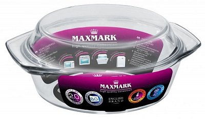 Кастрюля с крышкой 1,5 л MK-GL415 Maxmark