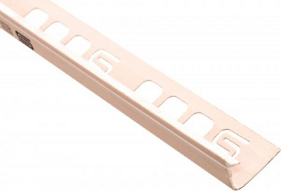 Уголок для плитки Salag внутренний 151 ПВХ 9 мм 2,5м мрамор светло-розовый 