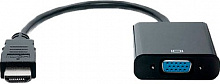 Переходник Real-el 0,15 м черный (Adaptor HDMI-VGA 0.15m, black) 