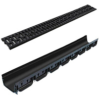 Желоб пластиковый S'PARK ЛВ-10.14.07-ПП с чугунной решеткой