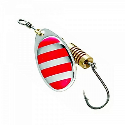 Блешня-обертова DAM 6 г EFFZETT STANDART WITH SINGLE HOOK red stripes