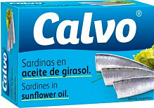 Сардины TM Calvo в подсолнечном масле 120 г
