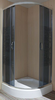 Душевая кабина Water House WH-113 90х90 профиль хром, стекло графит