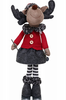 Декорация новогодняя Лось который стоит в ассортименте AH240748AB 56 см