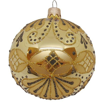 Шар новогодний d100 орнамент 2 29616-5/33762 