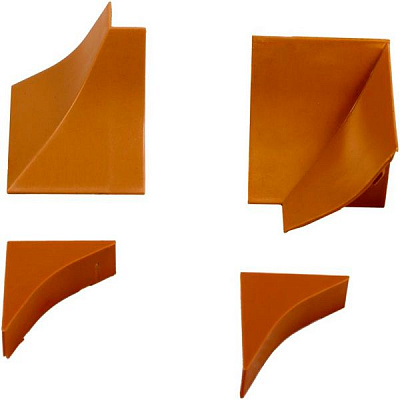 Комплект фурнітури ОМіС до плінтуса для стільниці LB-23 100x150 мм вільха