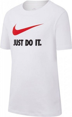 Футболка Nike B NSW TEE JDI SWOOSH AR5249-100 XL белый