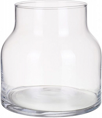 Ваза стеклянная прозрачная Ла 18х18 см Wrzesniak Glassworks