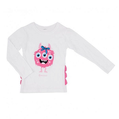 Футболка з довгим рукавом Danaya р.98 білий із малюнком 174H/18